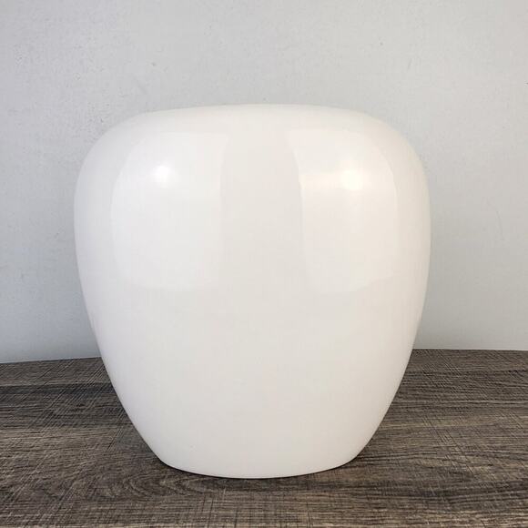 Vintage 10" 1970s The Creative Circle Wide Ceramic Flower Vase Floral Butterfly - Picture 4 of 6